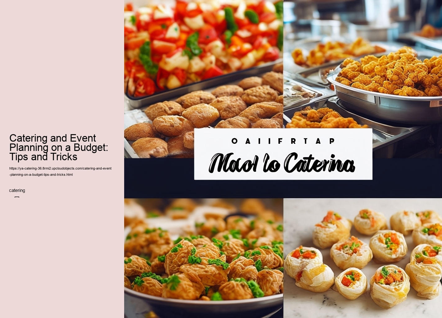 Catering and Event Planning on a Budget: Tips and Tricks