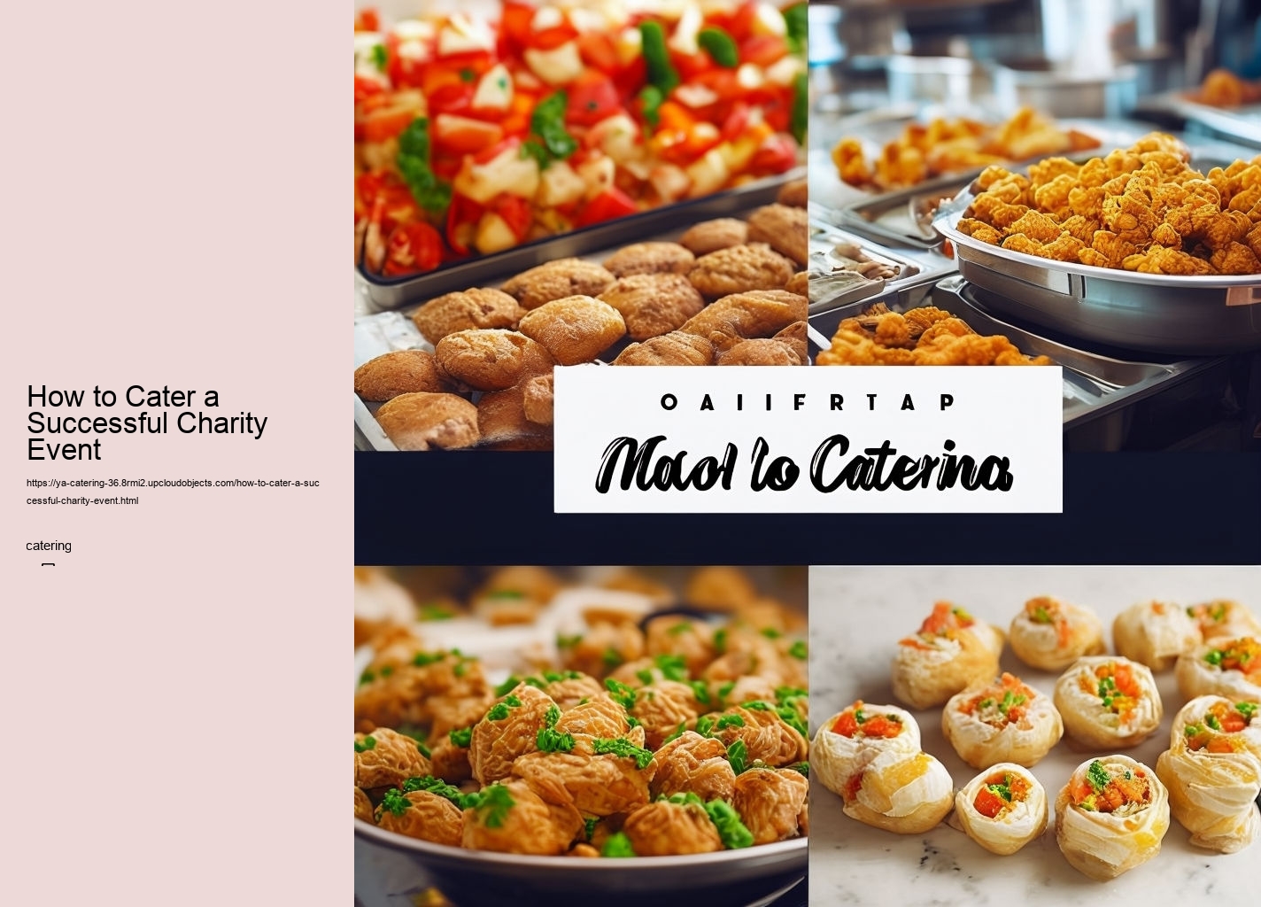 How to Cater a Successful Charity Event